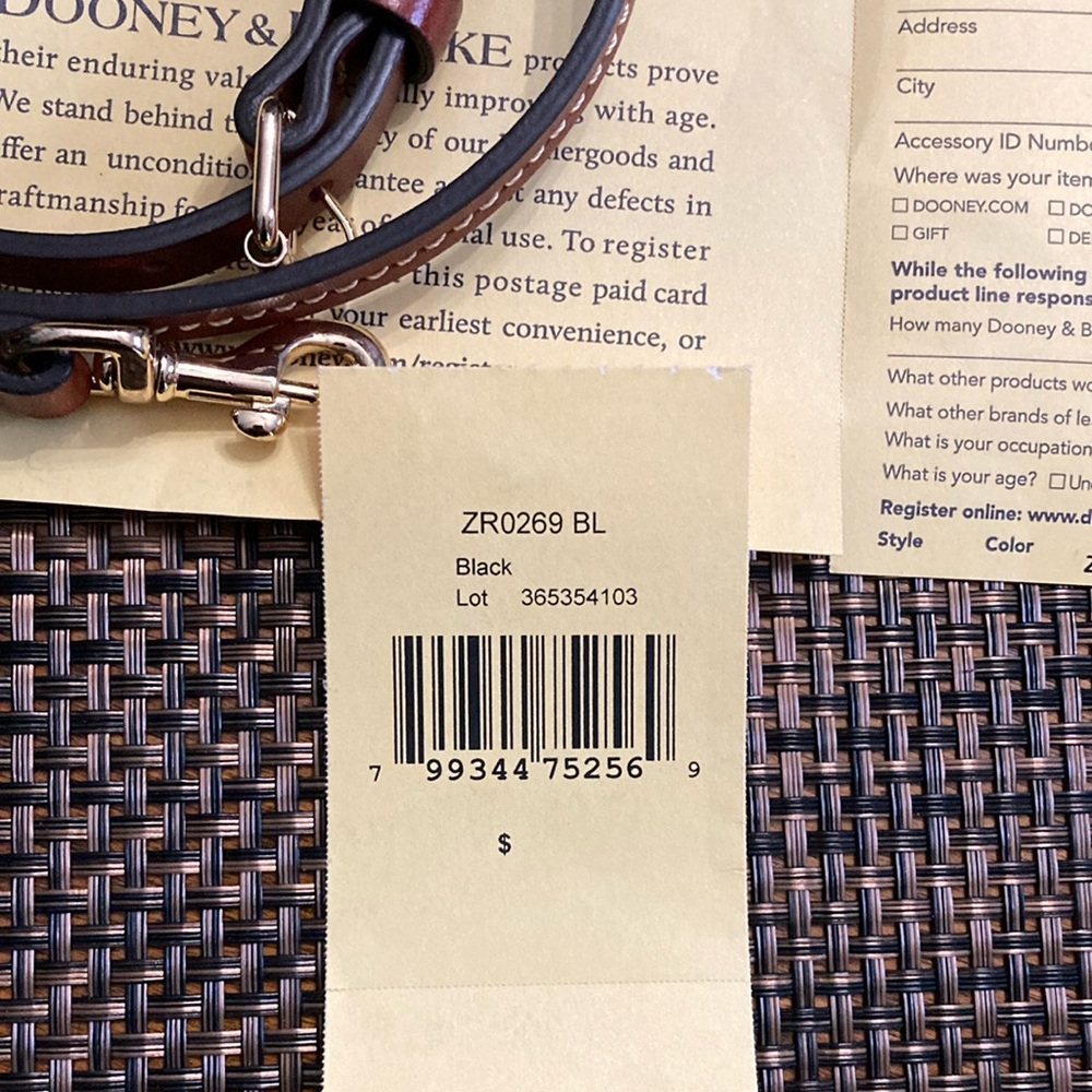 Dooney & Bourke Black and Brown Crossbody Bag - Picture 10 of 10